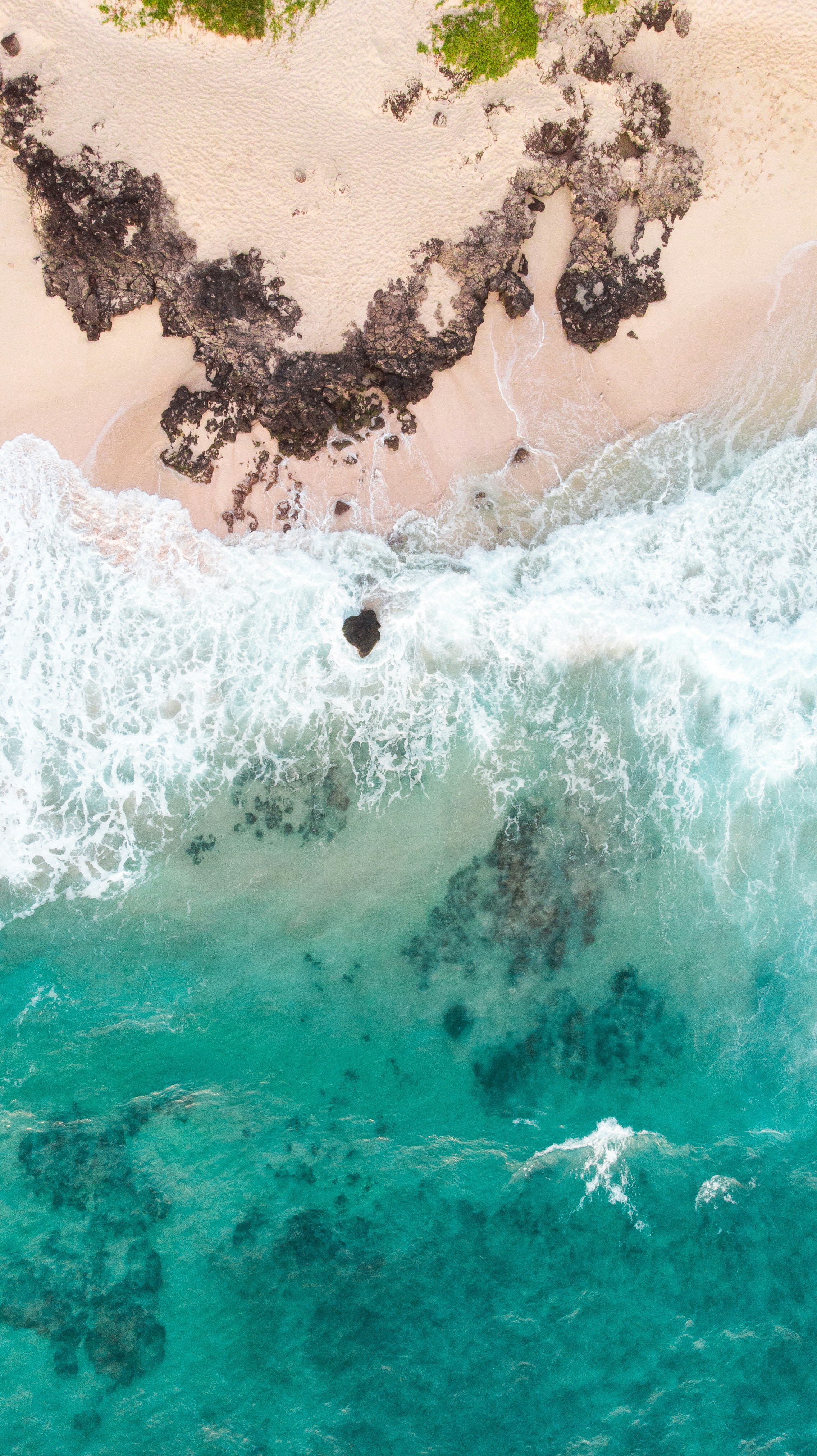 Aerial View of Coastal Beach