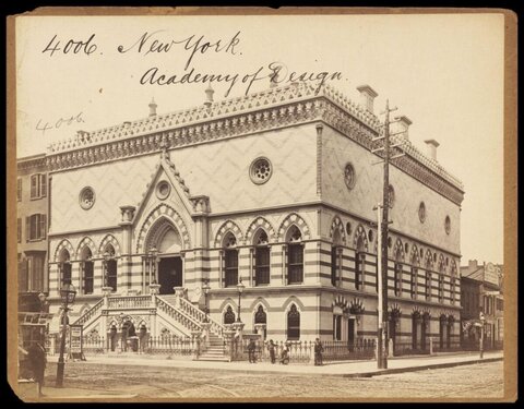 Vintage View of New York Academy of Design