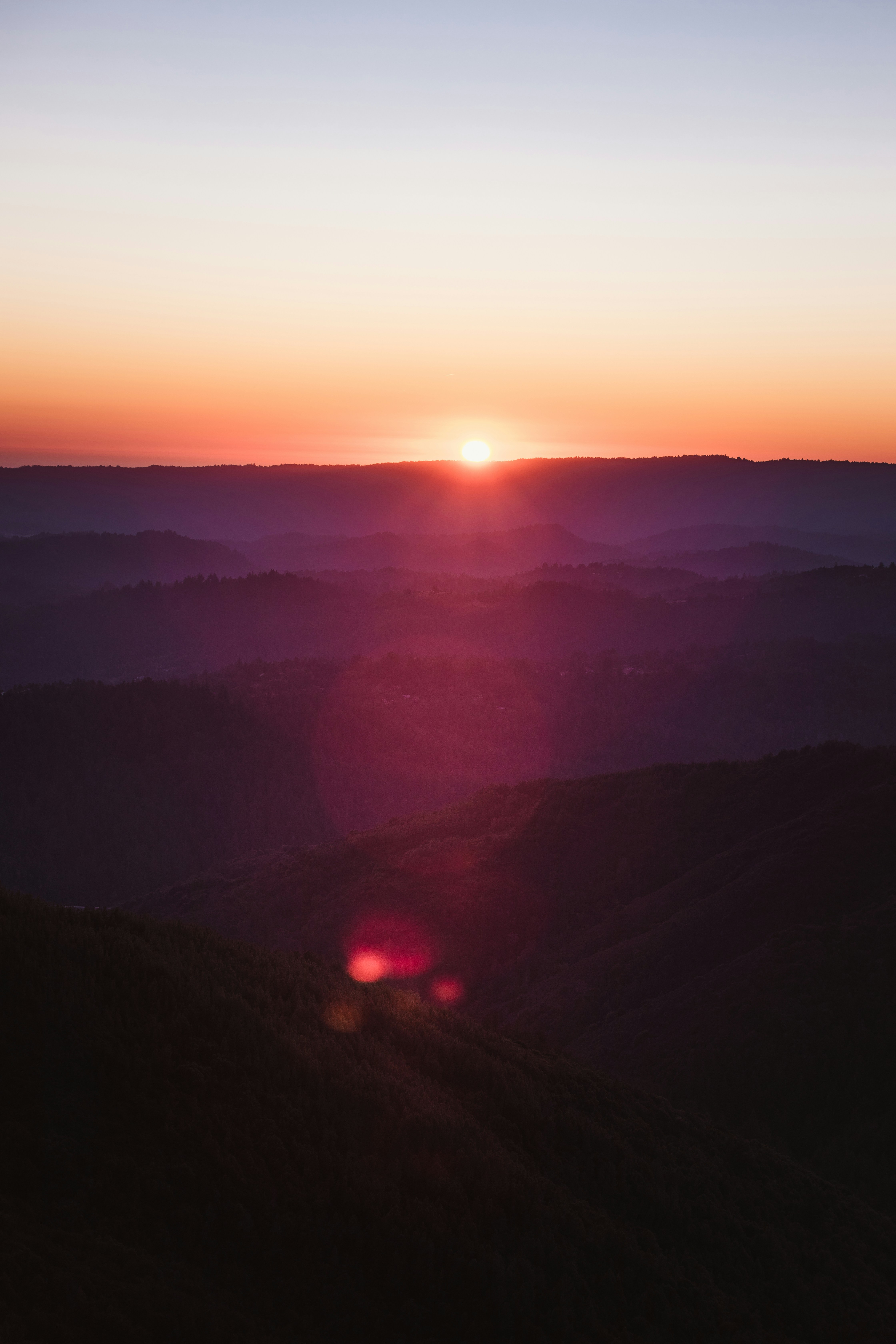Layered Hills Sunset