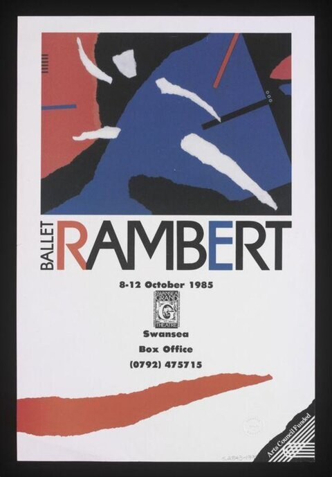 1985 Ballet Rambert Performance Poster