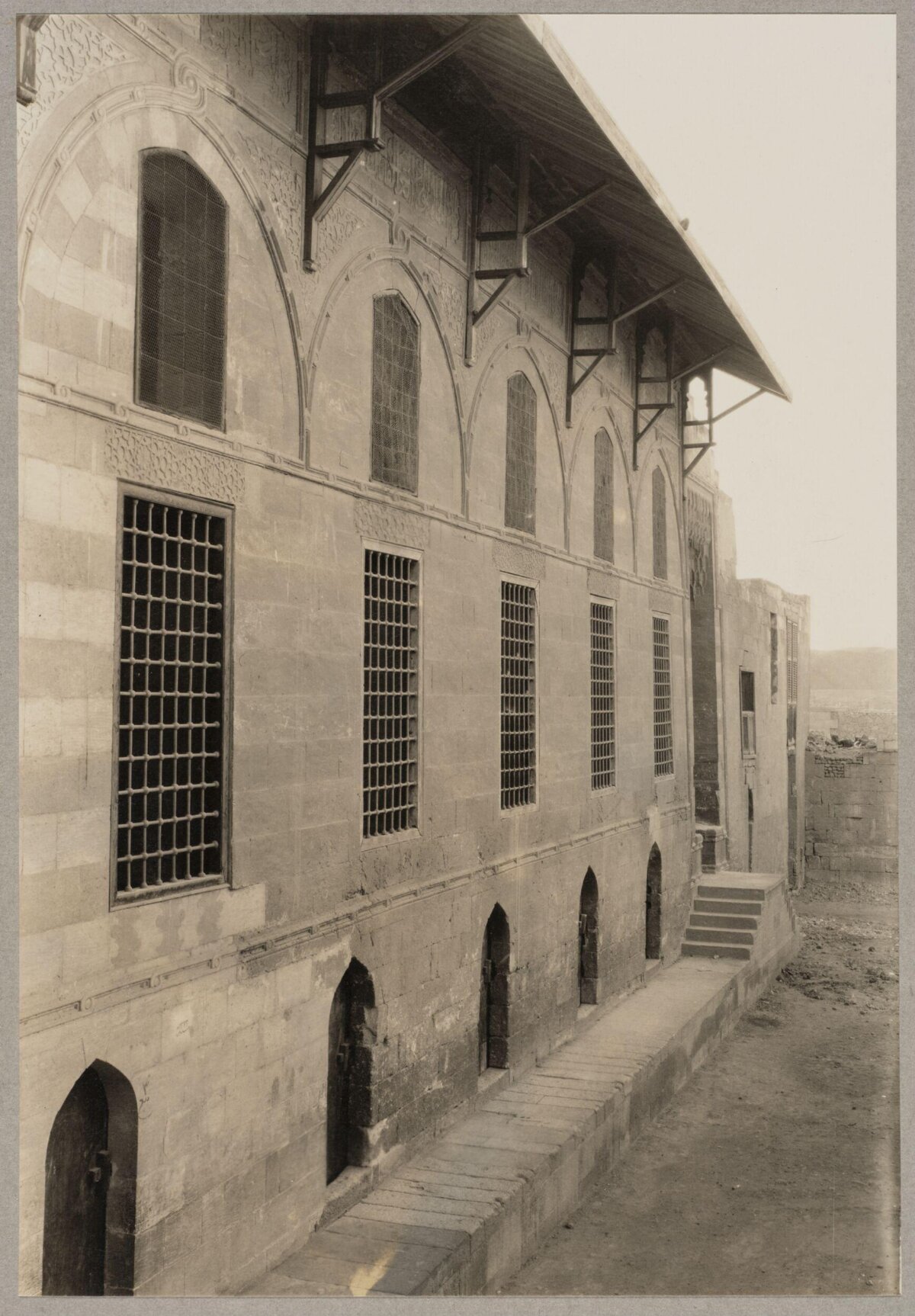 Vintage Stone Building Facade