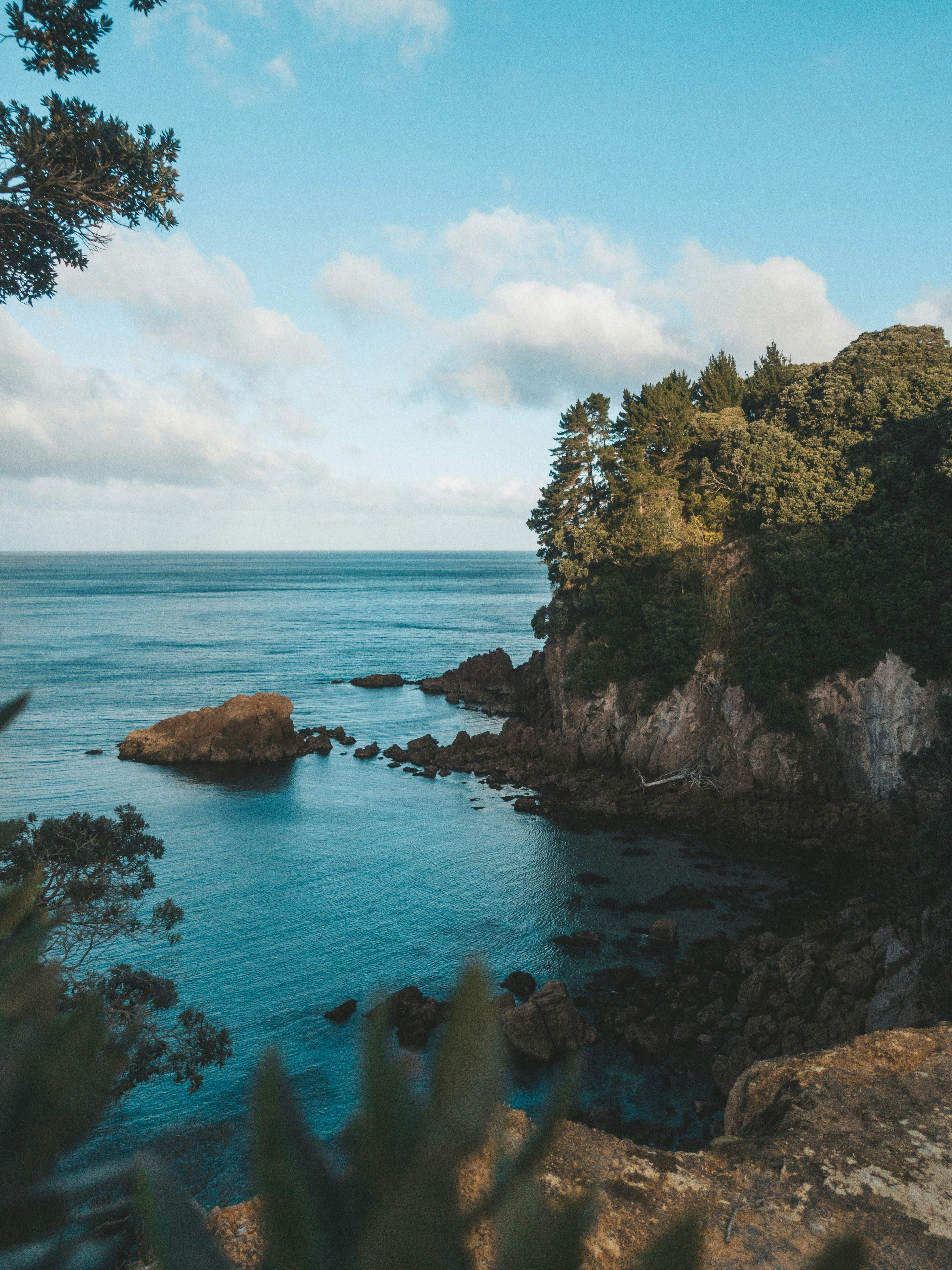 Coastal Rocky Cliff Sea View
