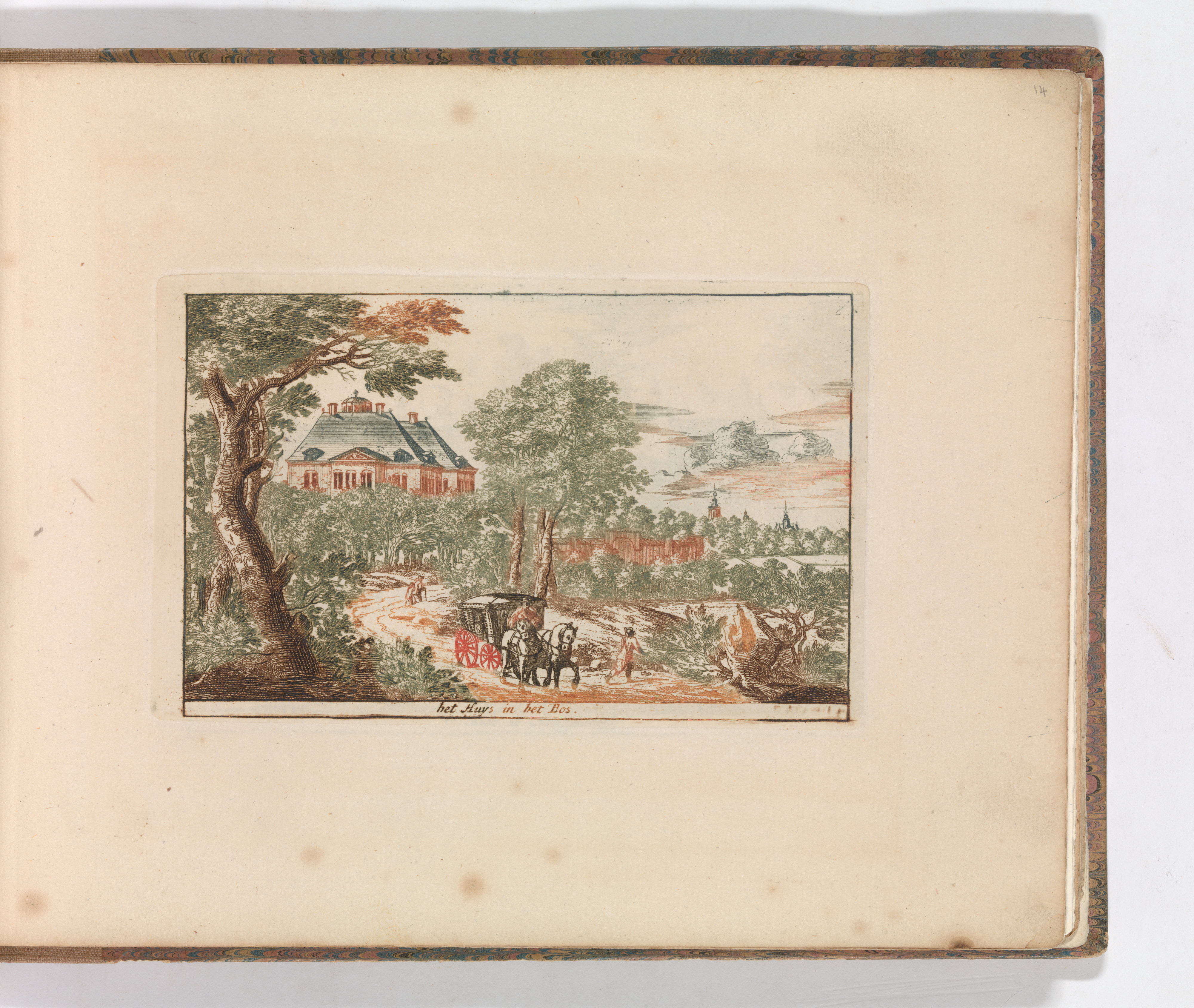 Huis in het Bos Landscape Print