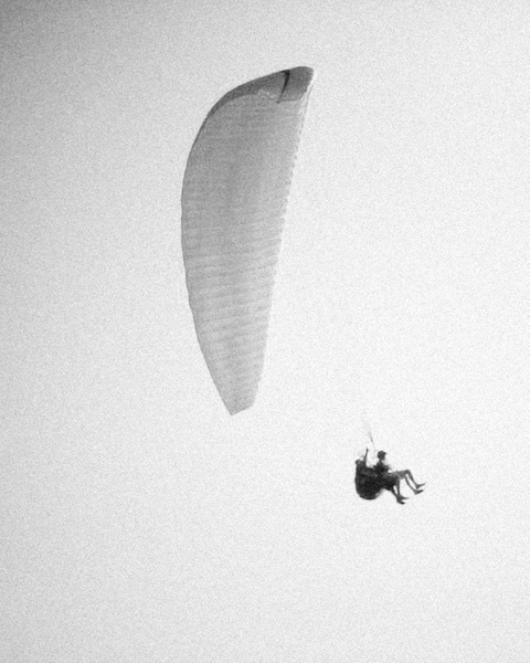 Tandem Paragliding In Sky