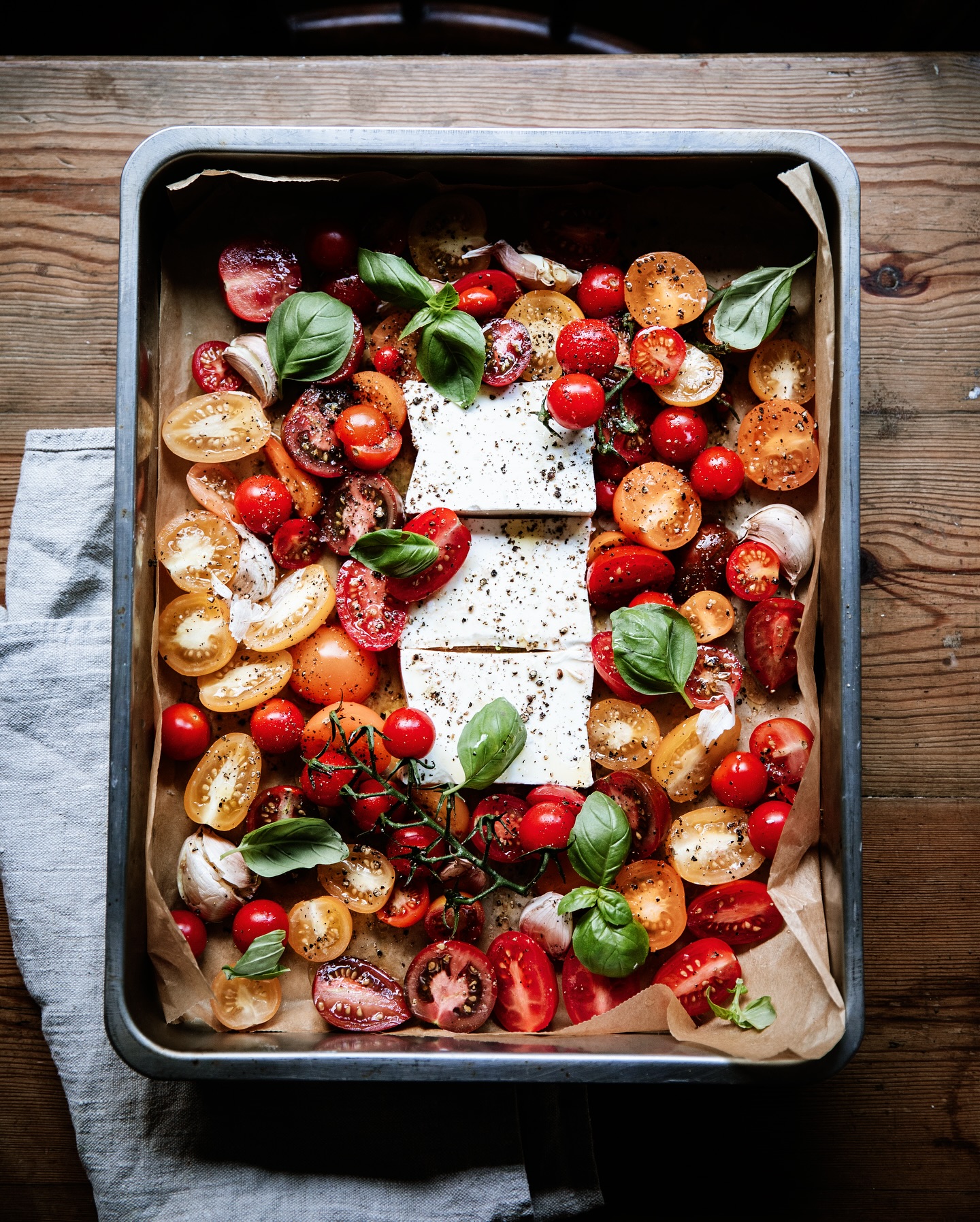 Prepped Baked Feta and Tomatoes