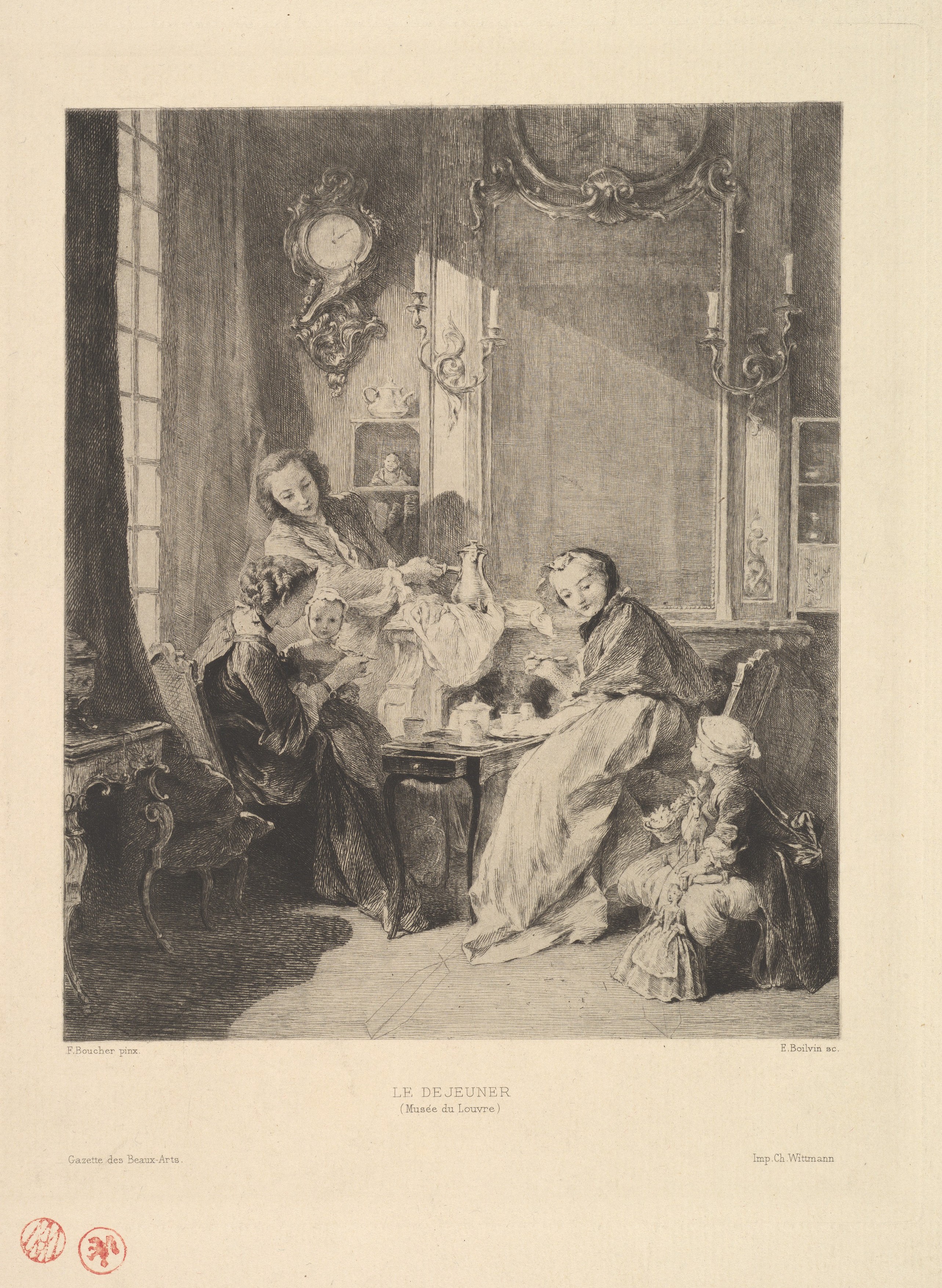 Le Dejeuner Family Breakfast Scene