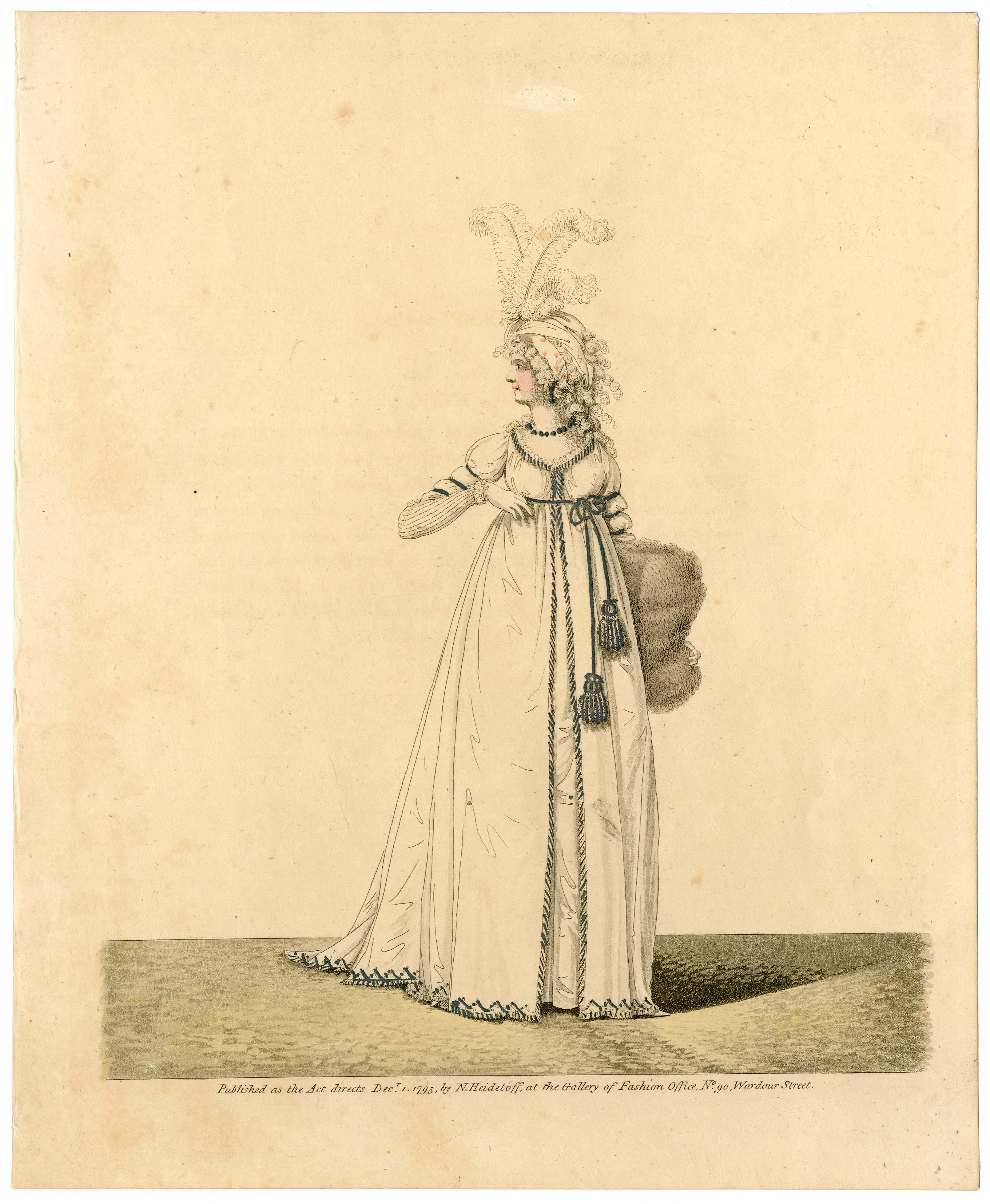 1795 Georgian Women's Fashion Print