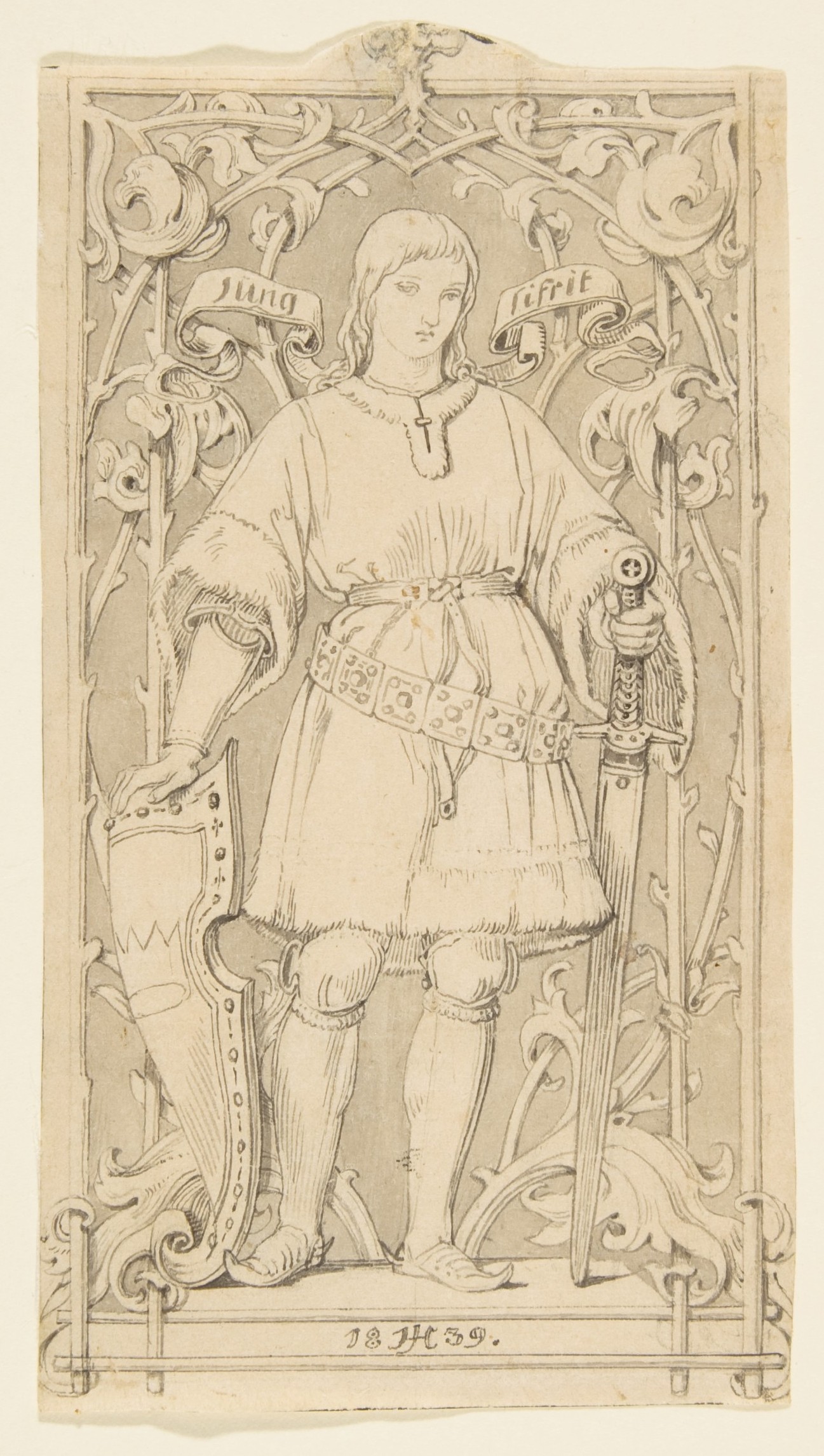 Pencil Sketch of Young Siegfried
