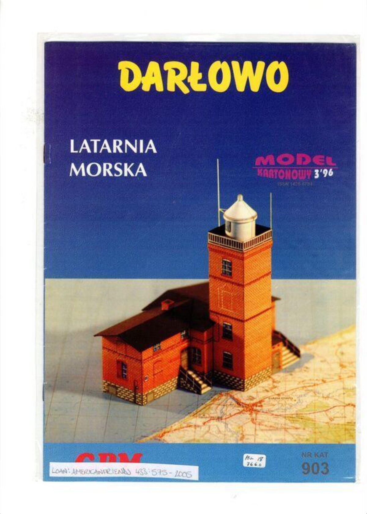 Darłowo Lighthouse Paper Model Cover