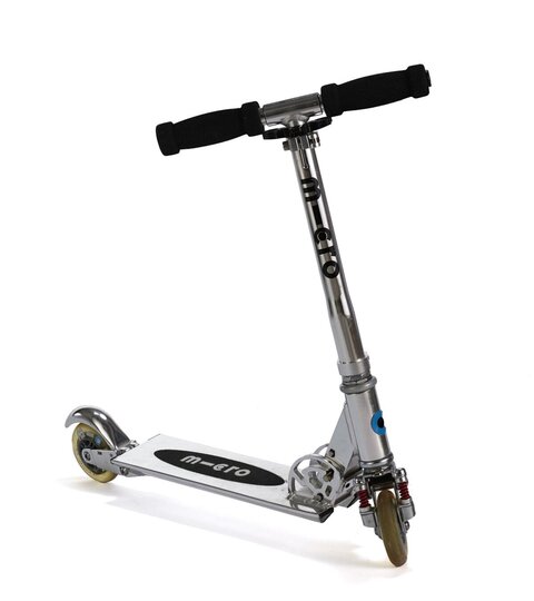 Silver Micro Folding Scooter