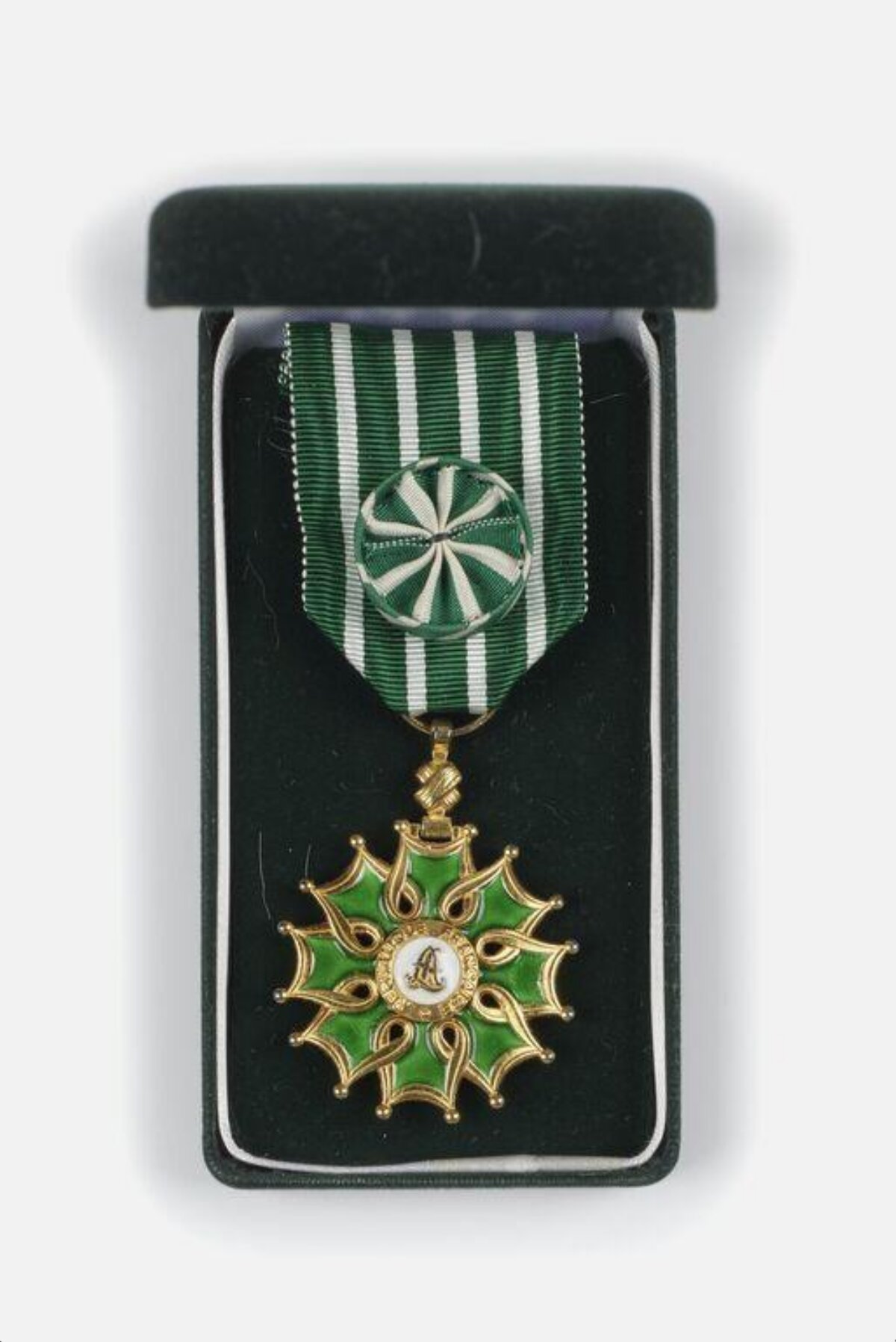 Green Gold Medal In Presentation Box