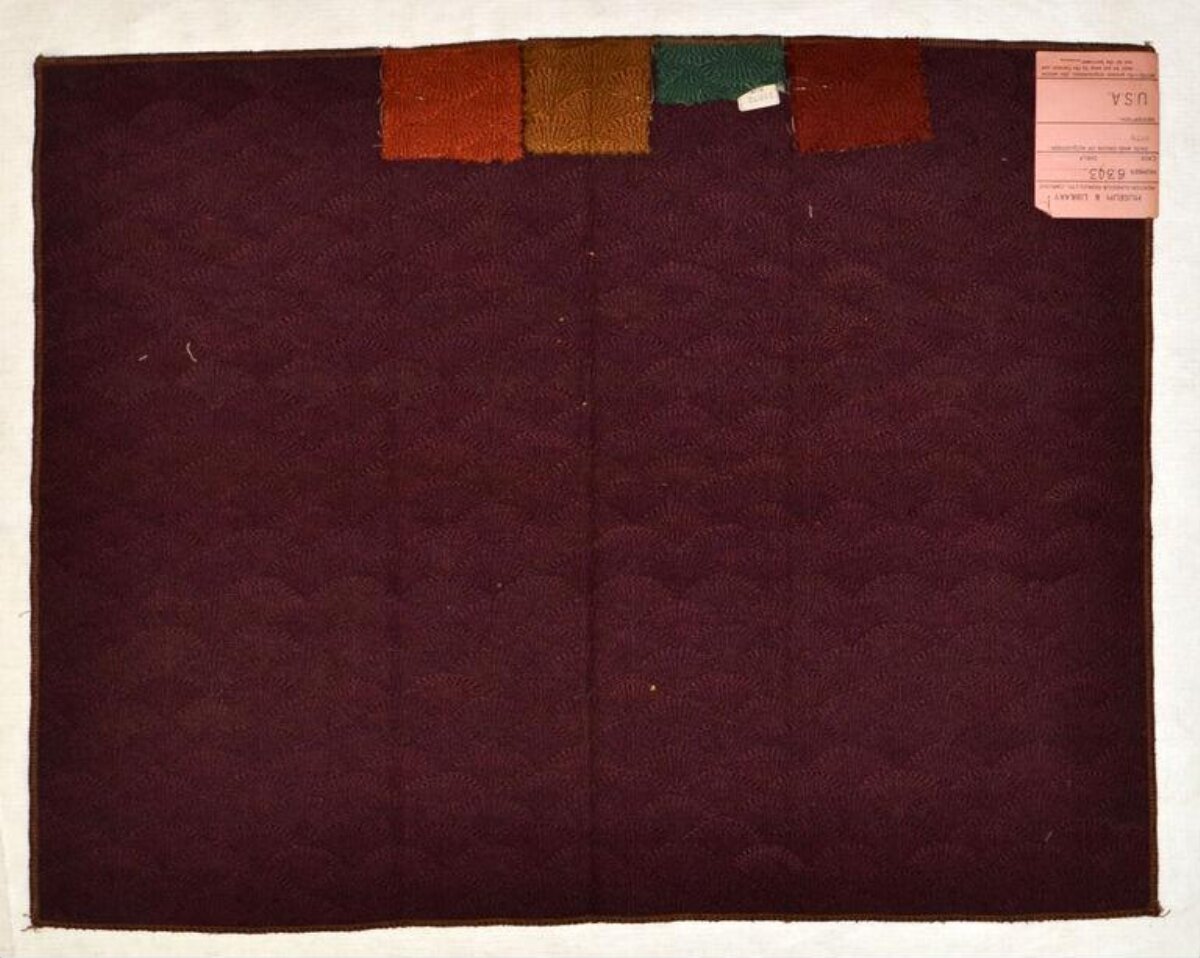 Vintage Fabric Sample Card
