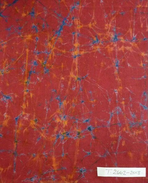 Red Abstract Textured Painting
