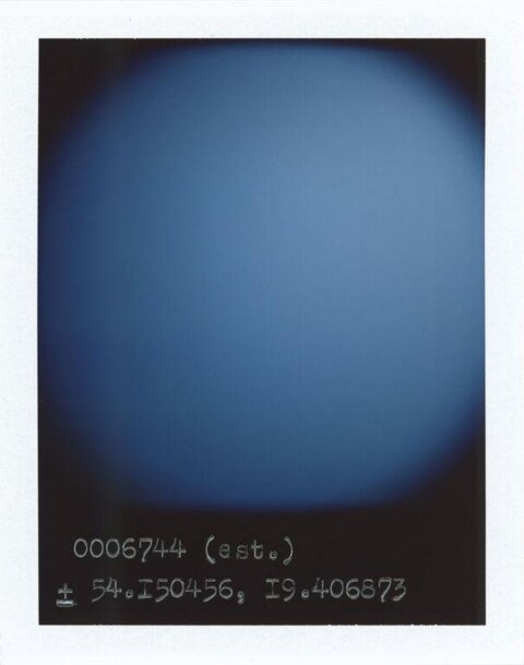 Polaroid with Handwritten Coordinates