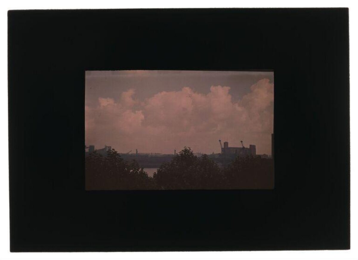 Industrial Riverside Skyline View