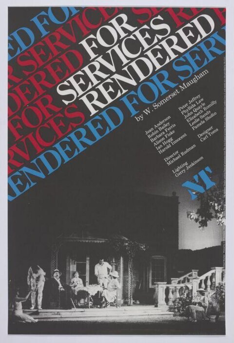 For Services Rendered Theatre Poster
