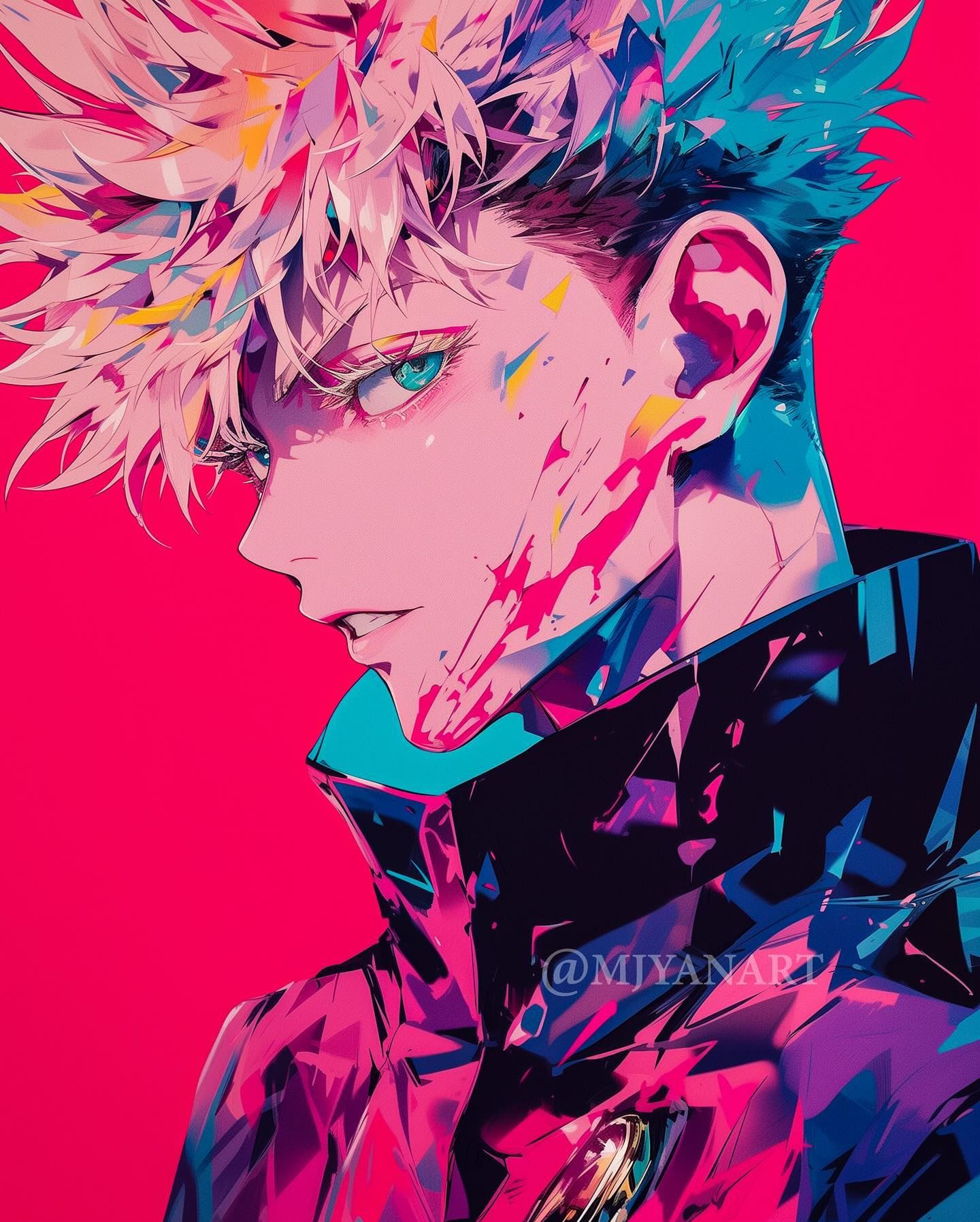 Stylized Gojo Satoru Portrait