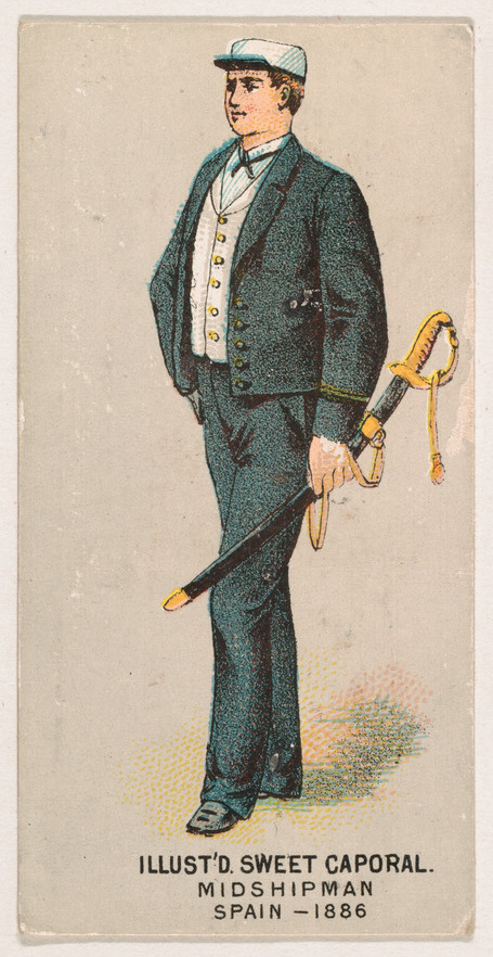 1886 Spanish Midshipman Illustration