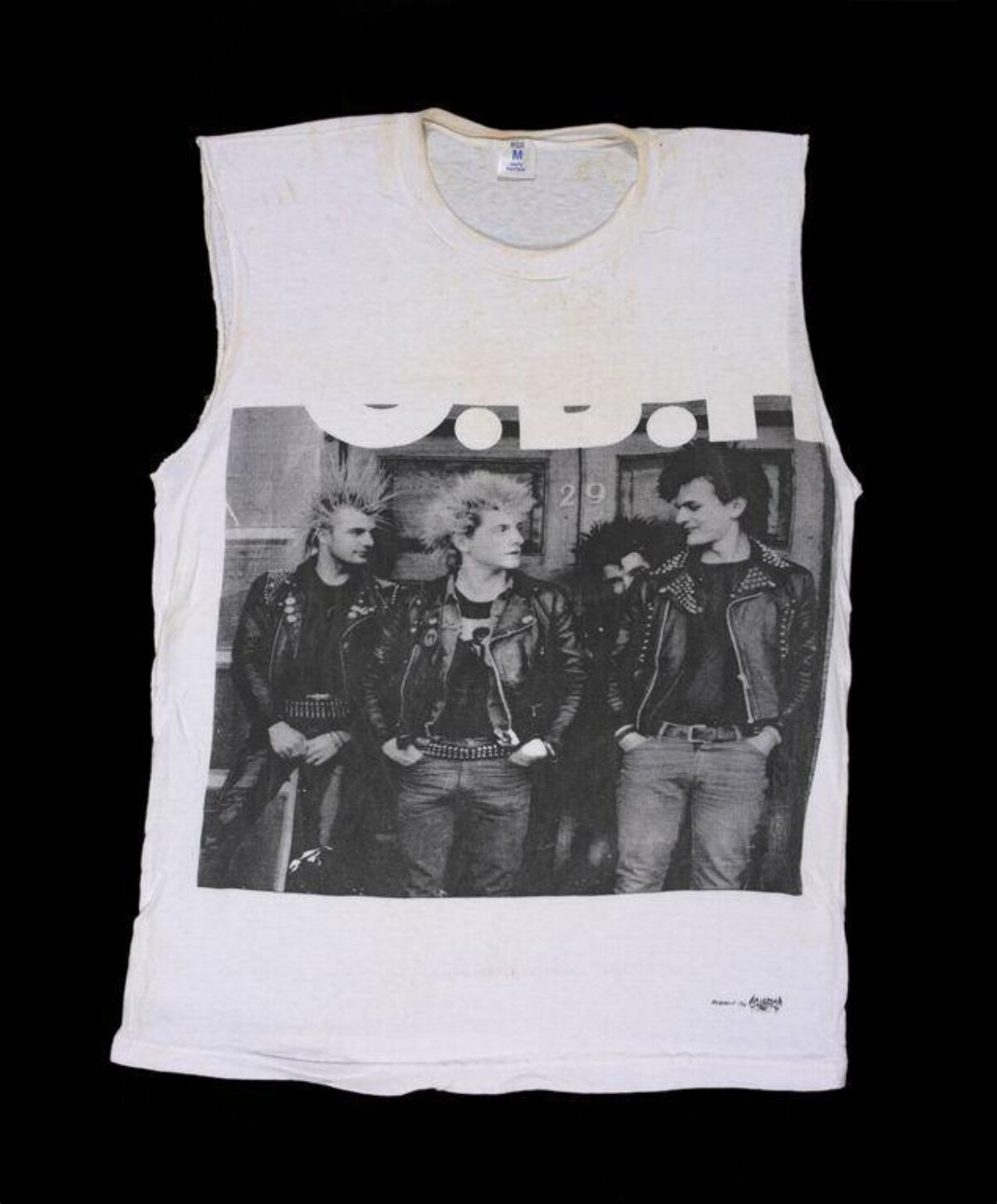 Vintage Punk Band Print Sleeveless T-shirt