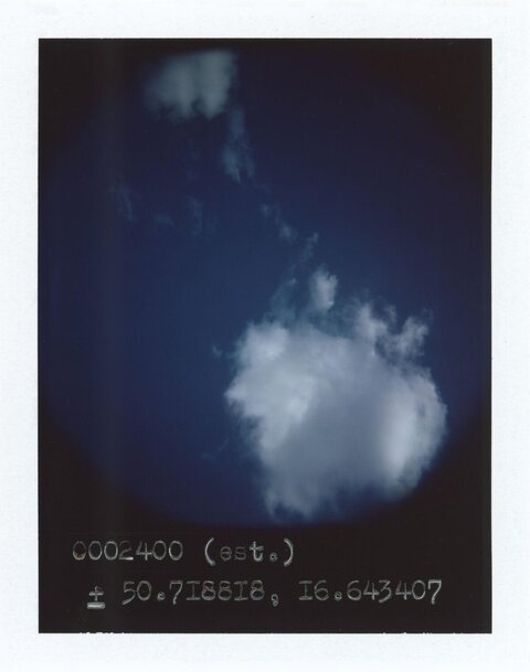 White Clouds in Deep Blue Sky