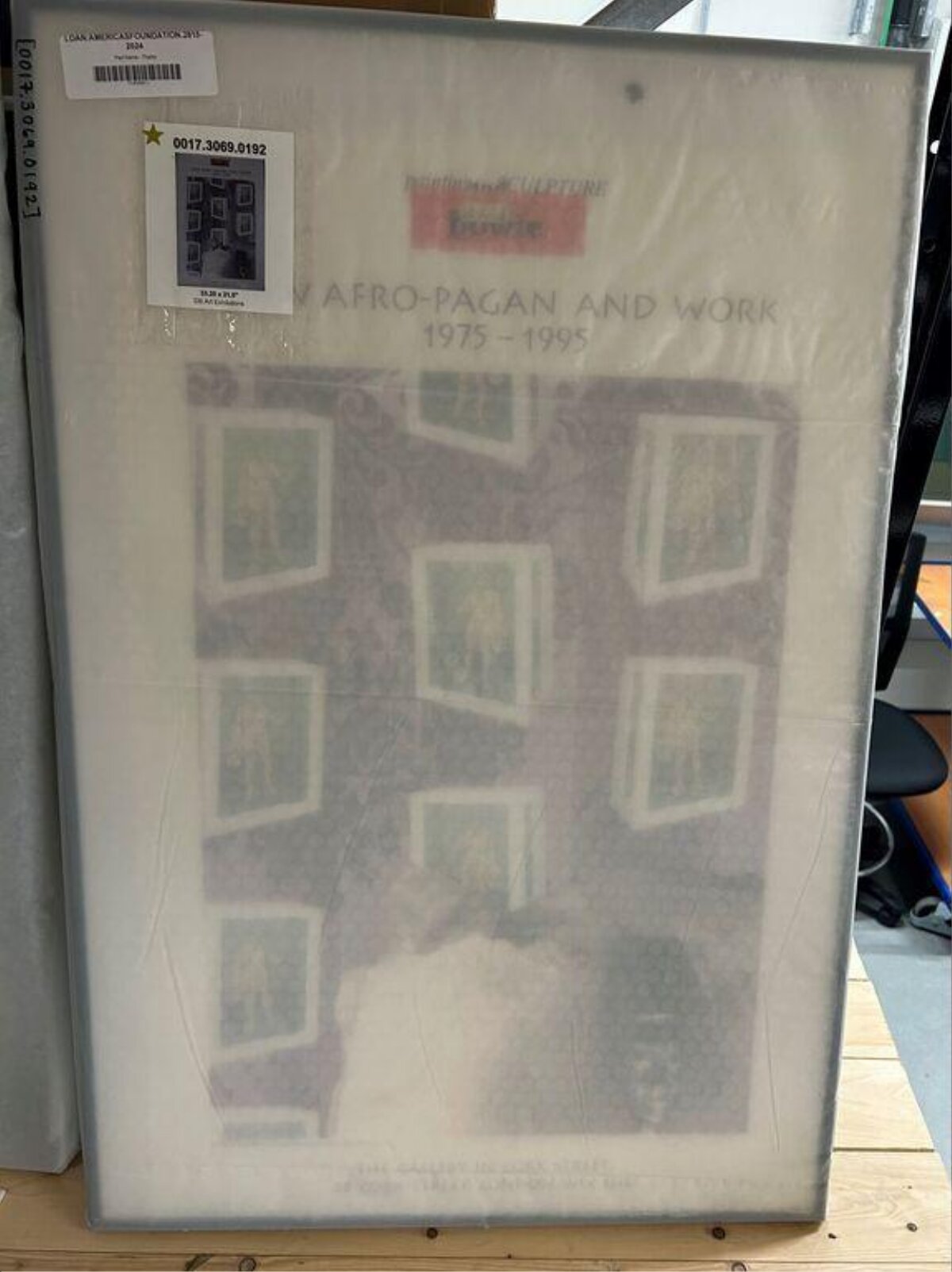 Wrapped Framed Afro-Pagan Exhibition Poster