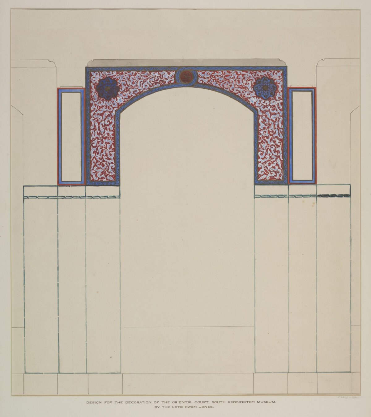 Oriental Court Arch Decoration Design