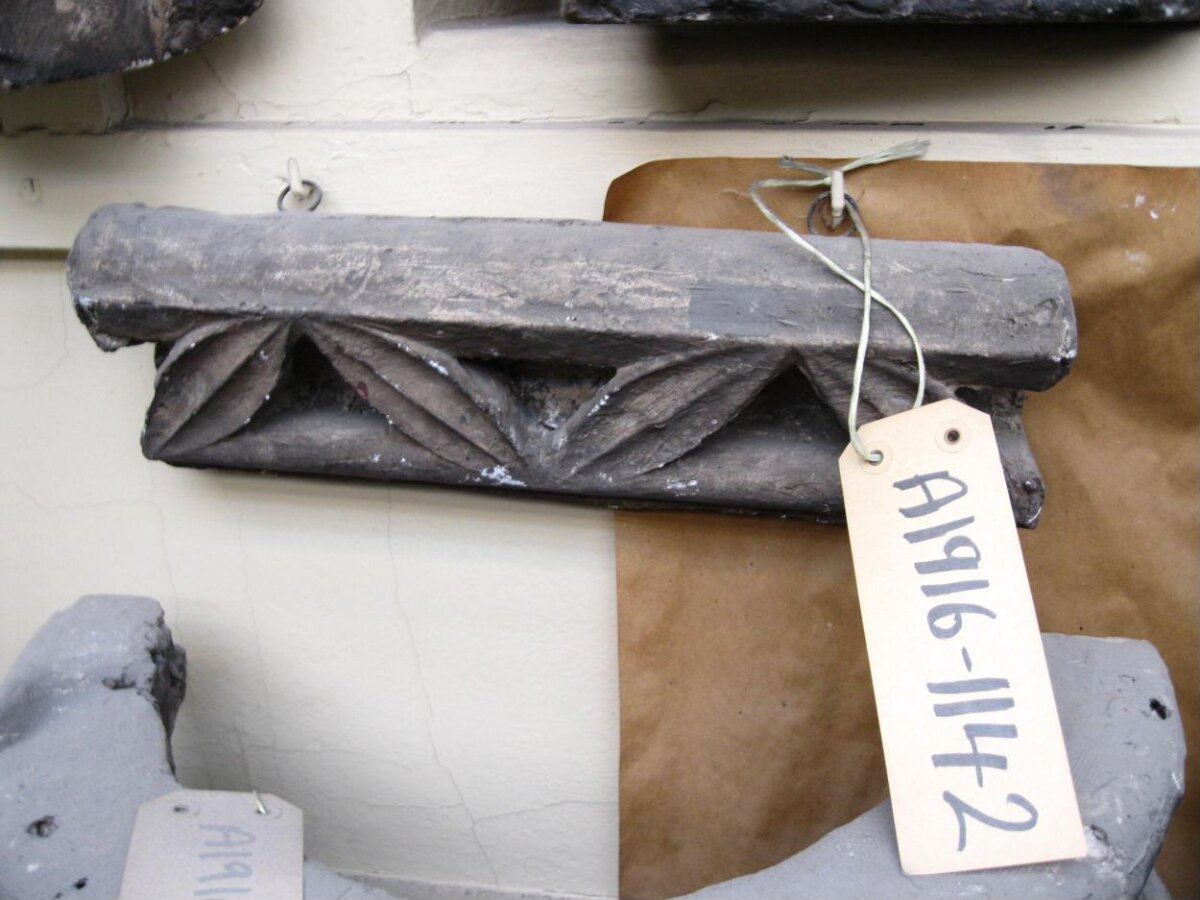 Tagged Carved Architectural Fragment