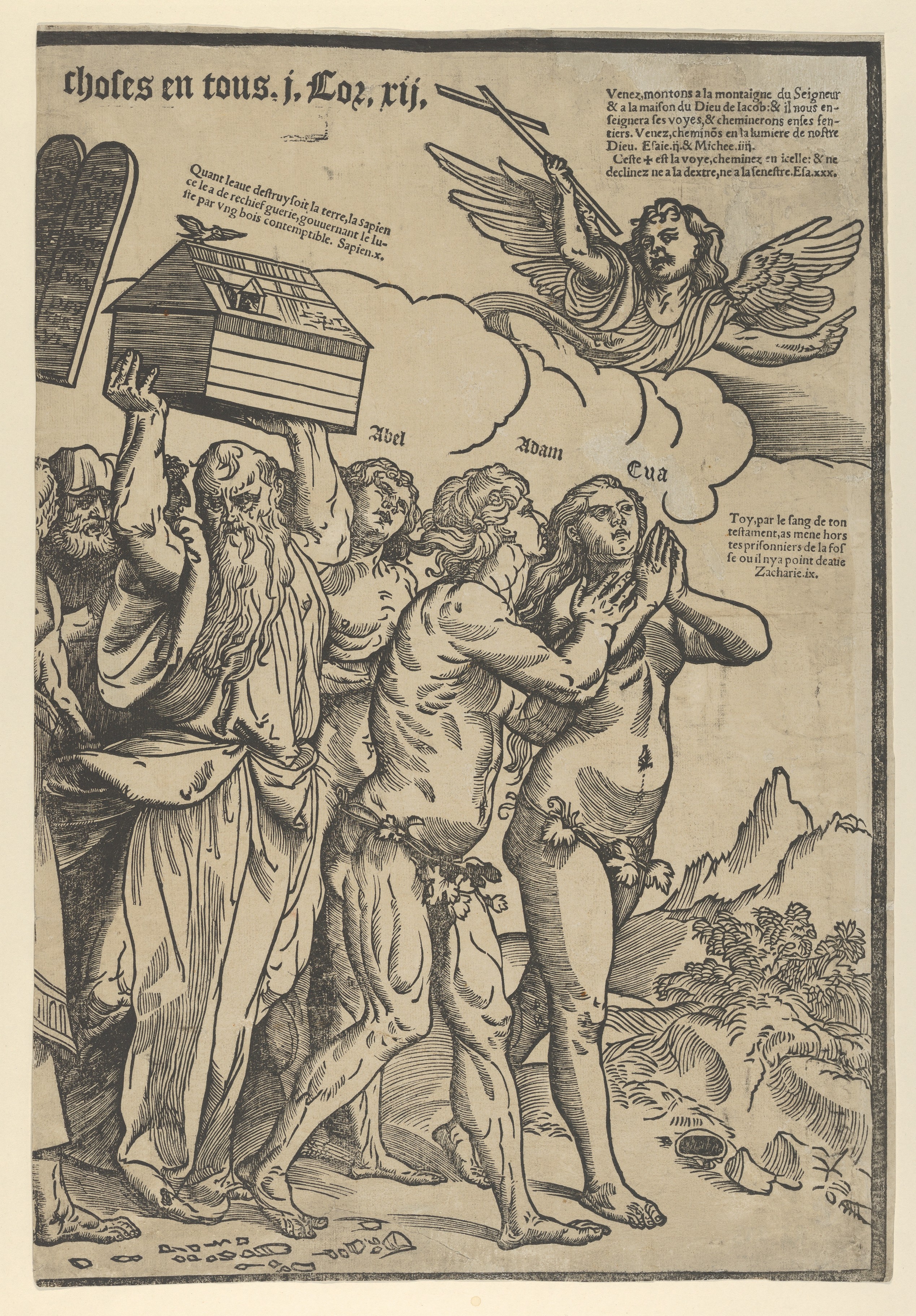 16th Century Biblical Woodcut Illustration