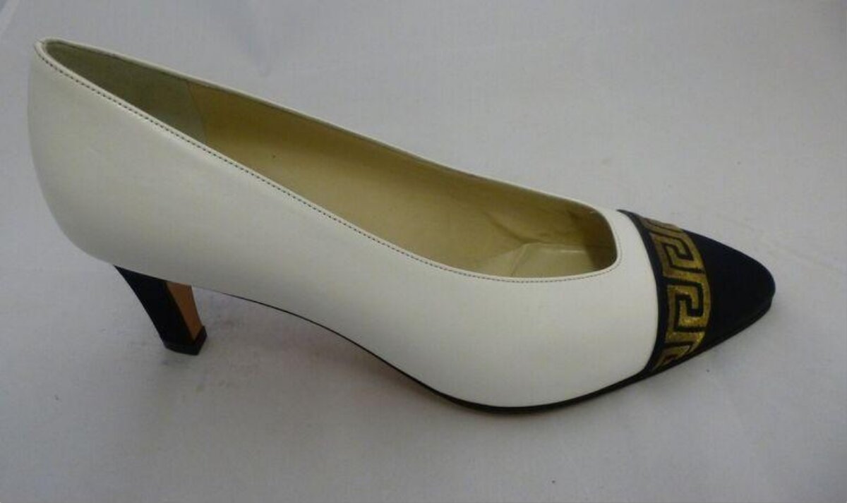 White Pointed Toe High Heel Pump