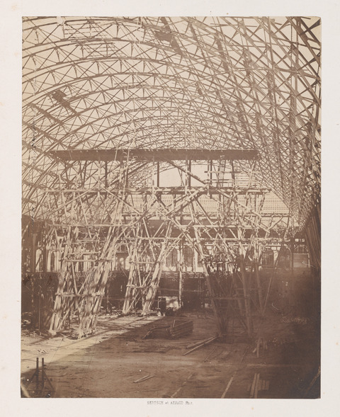 Arched Scaffolding During Building Construction