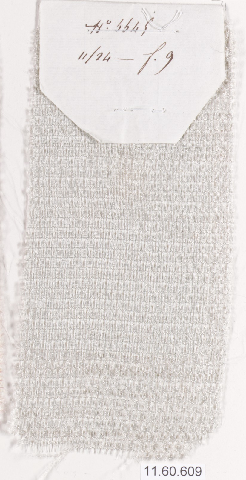 Cataloged Woven Fabric Sample