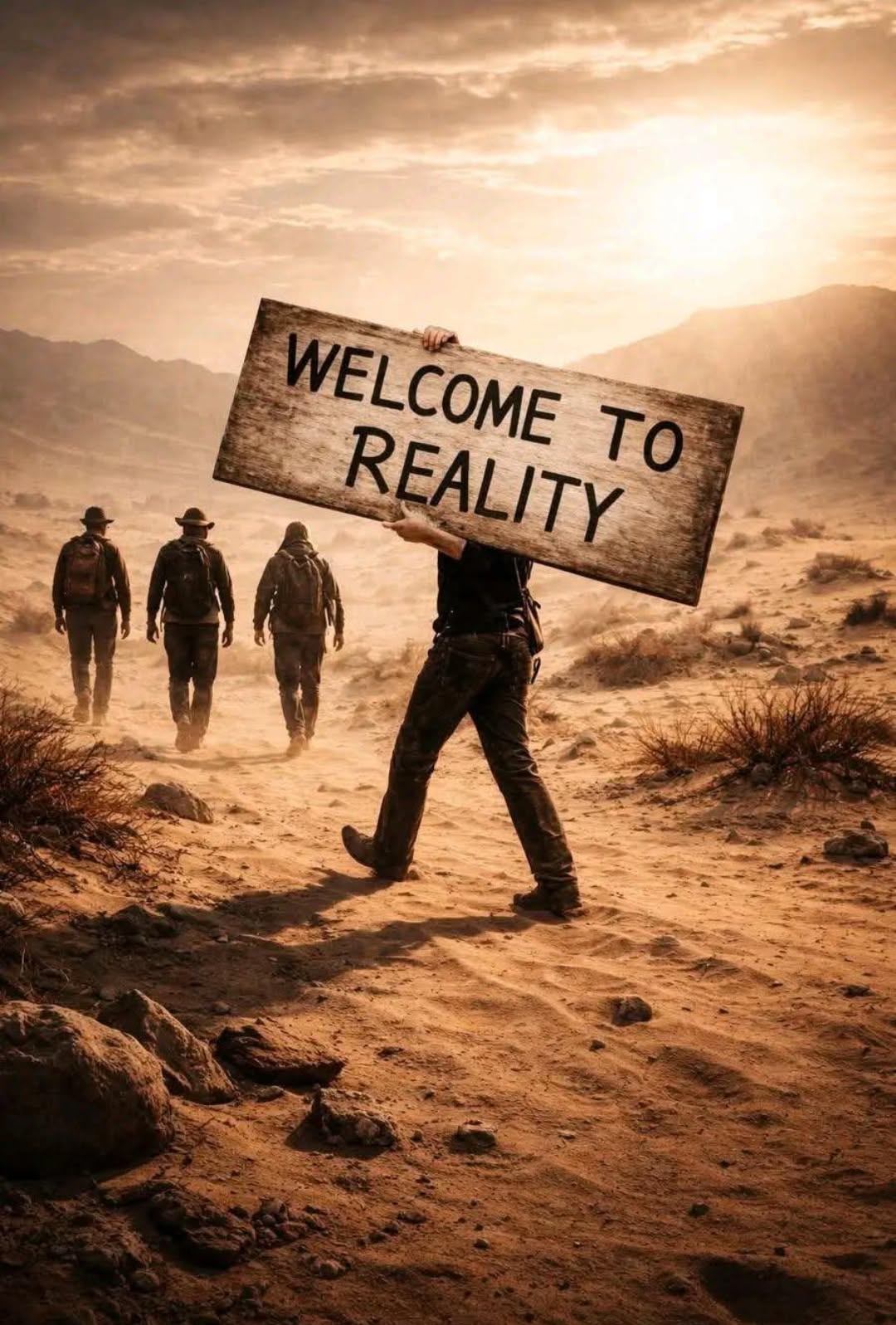 Welcome to Reality Sign in Desert