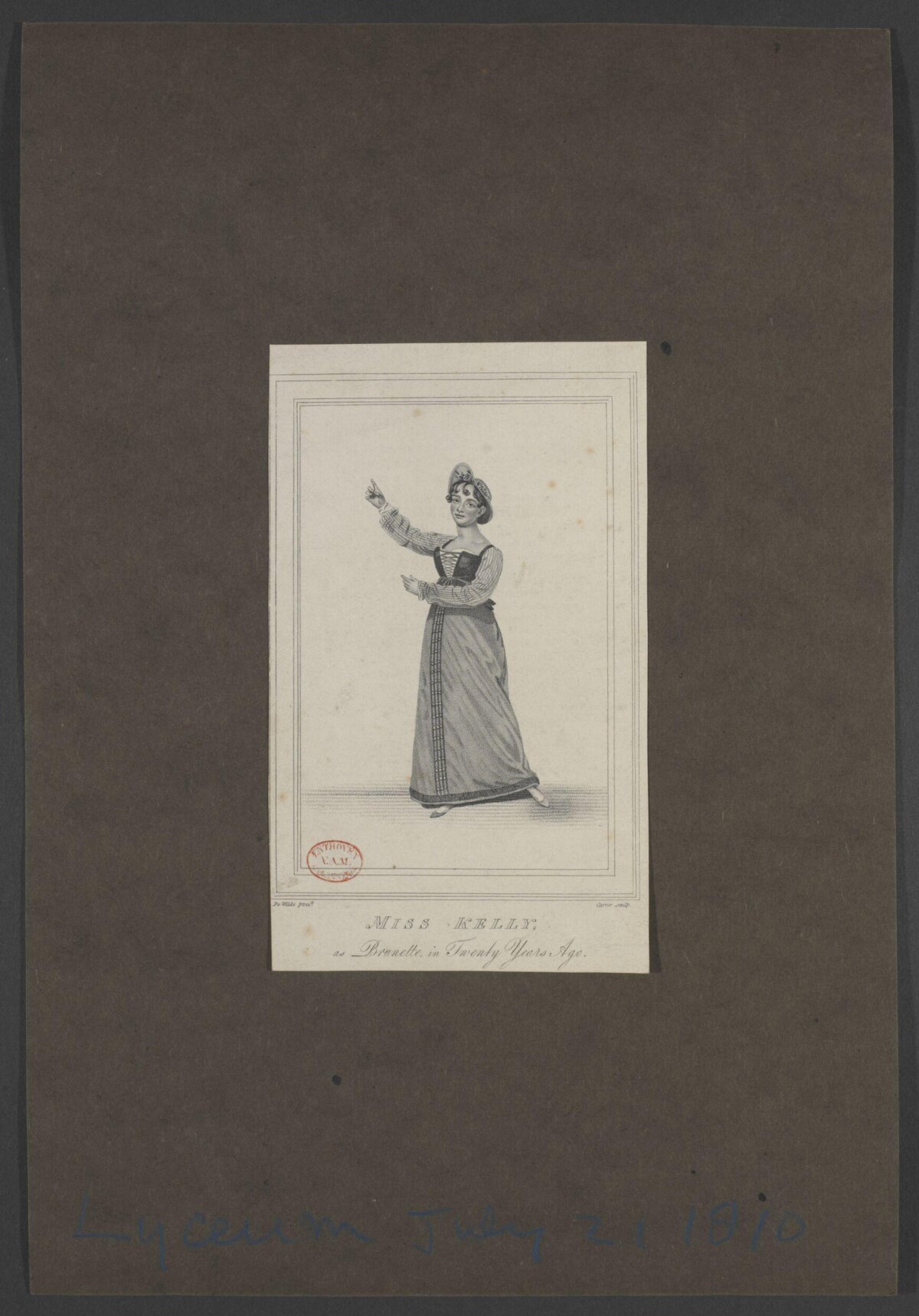 1810 Portrait of Miss Kelly as Brunette