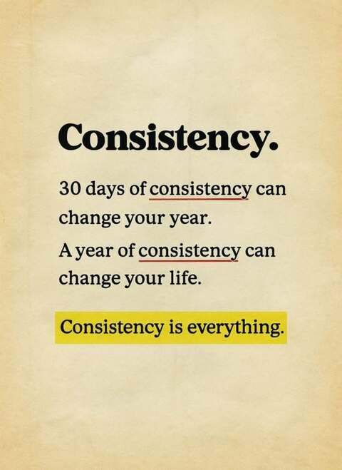 Motivational Quote on Consistency