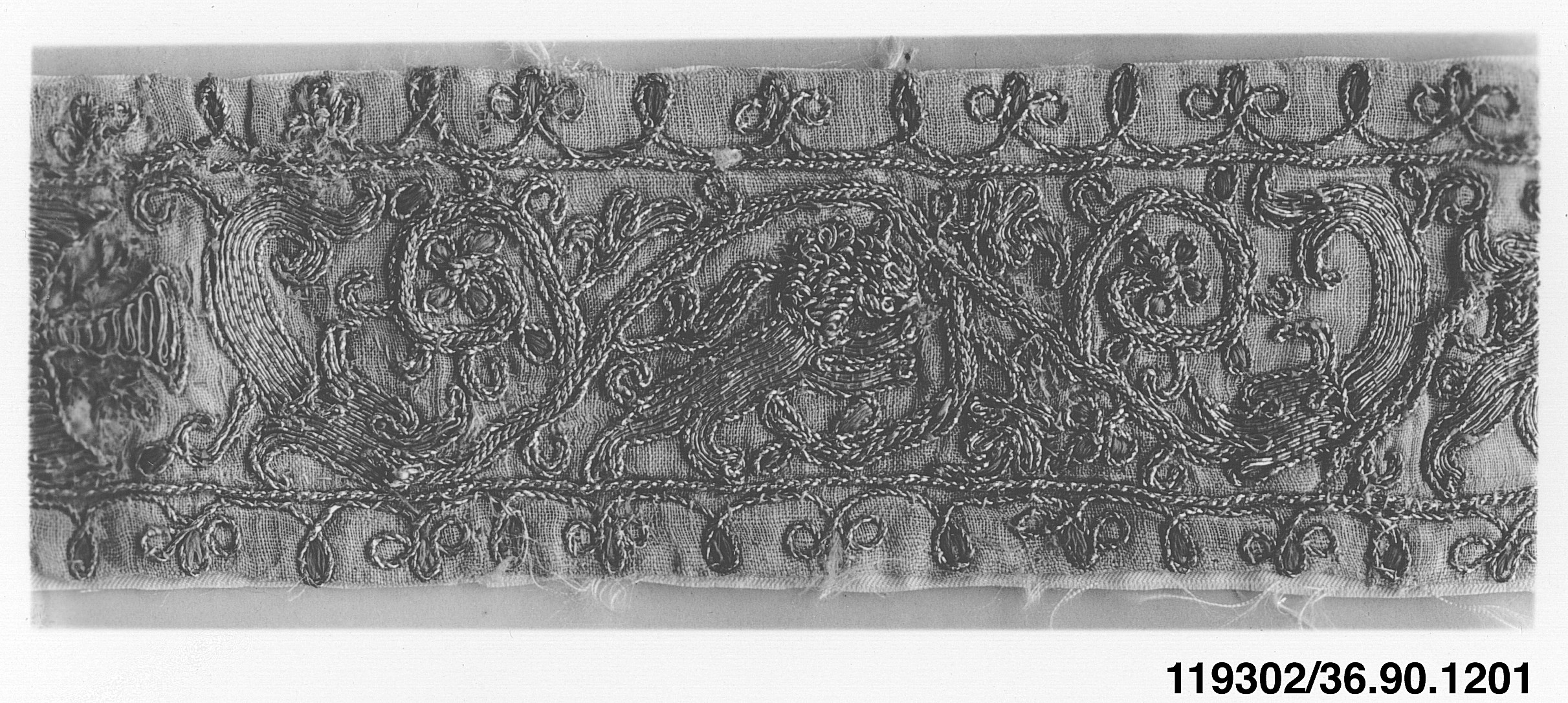 Antique Embroidered Textile Band