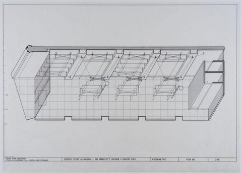 London Store Axonometric Architectural Drawing