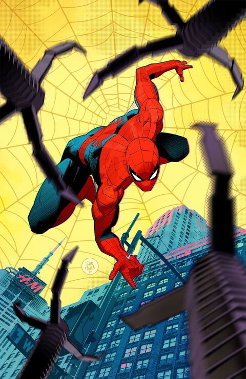 Spider-Man Surrounded by Giant Spider Legs