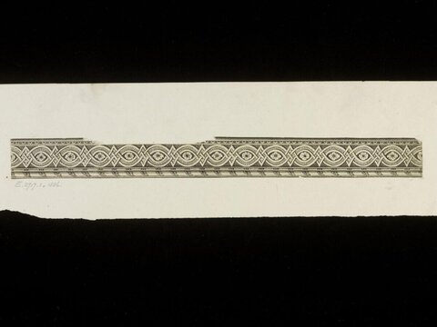 Antique Engraved Decorative Border Pattern