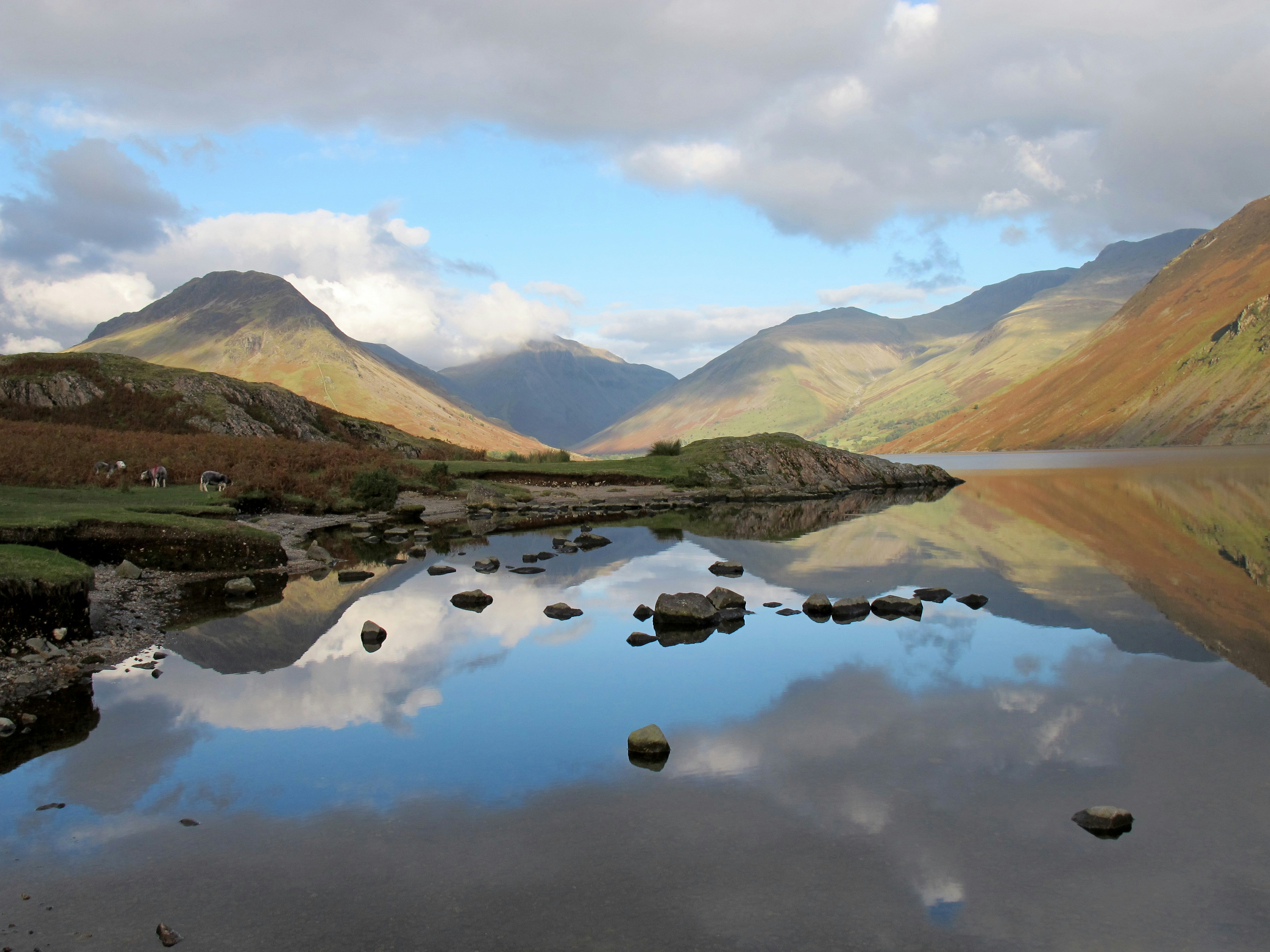 Mountain Lake Reflection Landscape