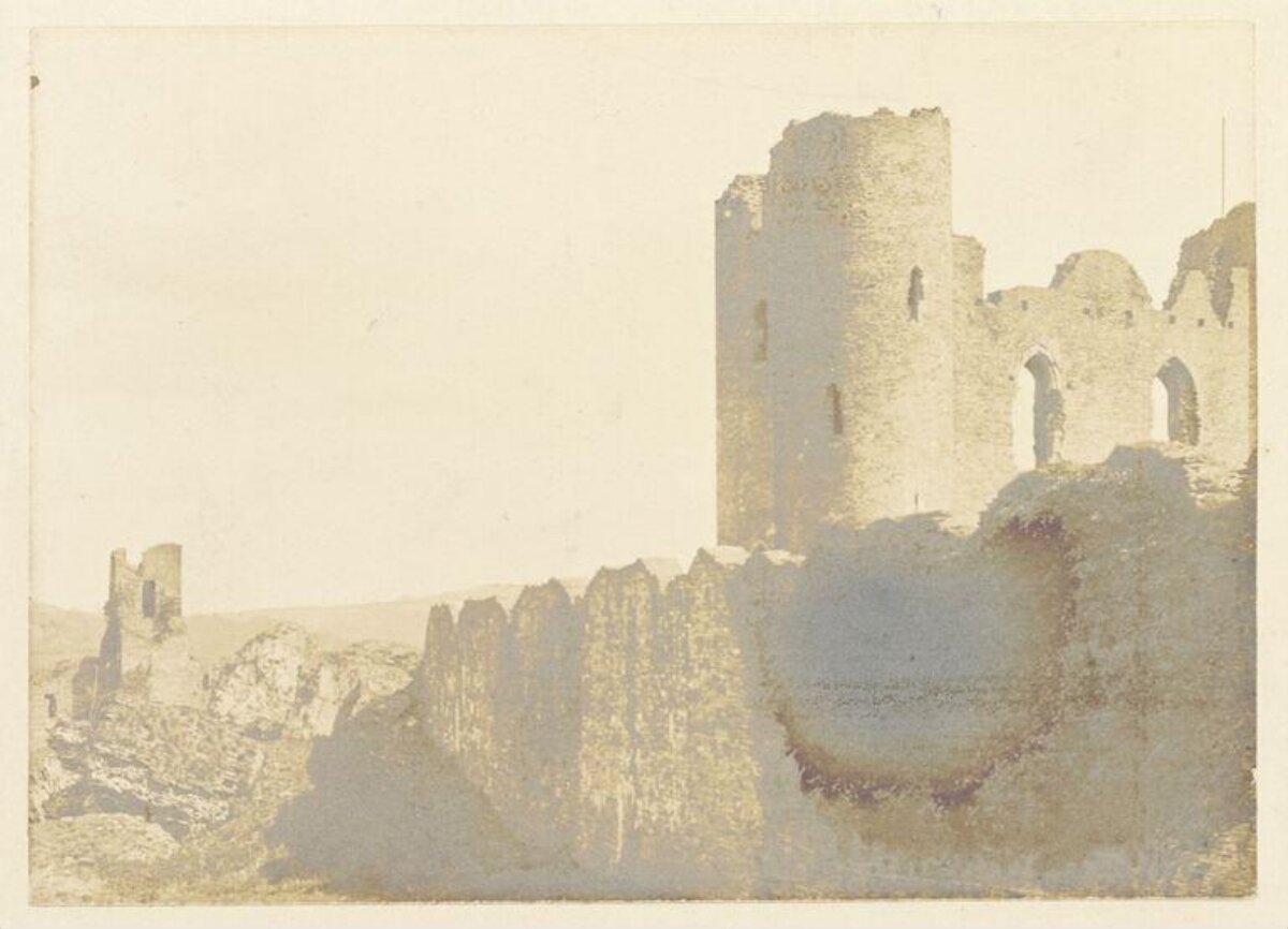 Castle Ruins on Rocky Cliff