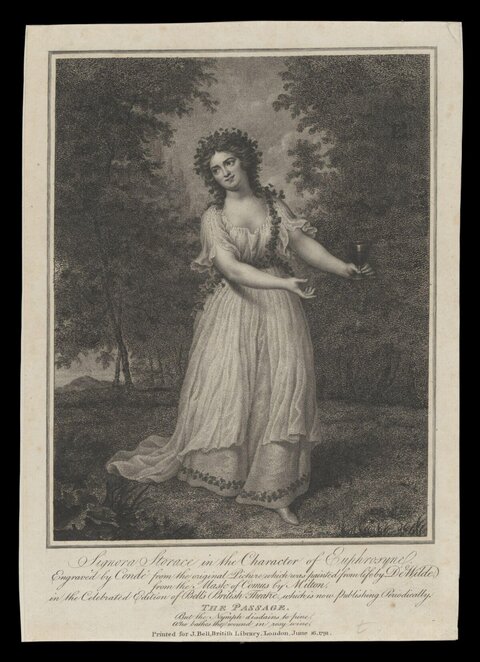 1791 Engraving of Storace as Euphrosyne