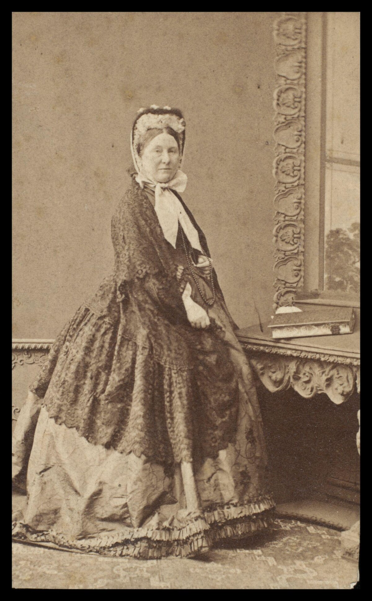 Victorian Woman Studio Portrait