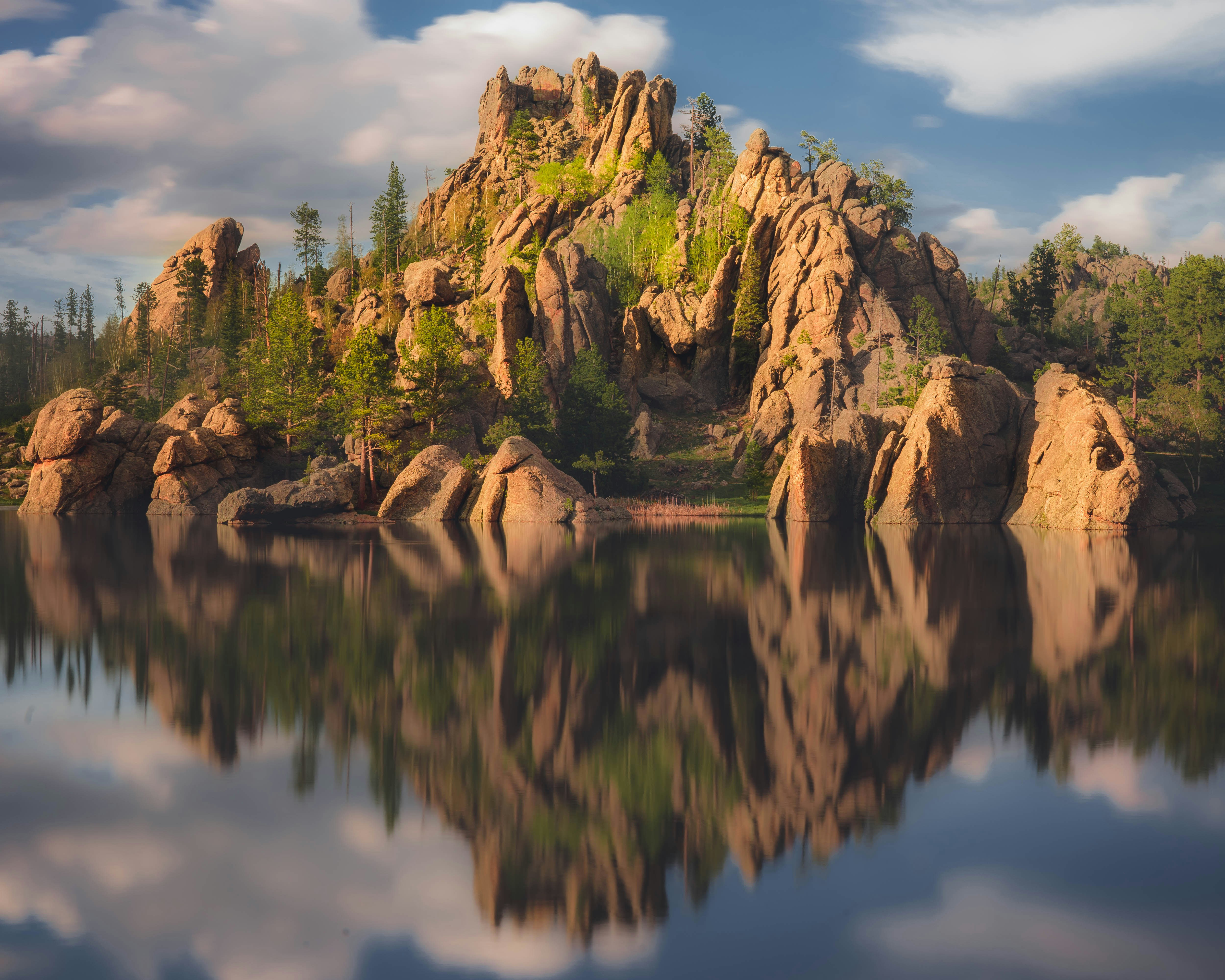 Rocky Mountain Reflection on Calm Lake