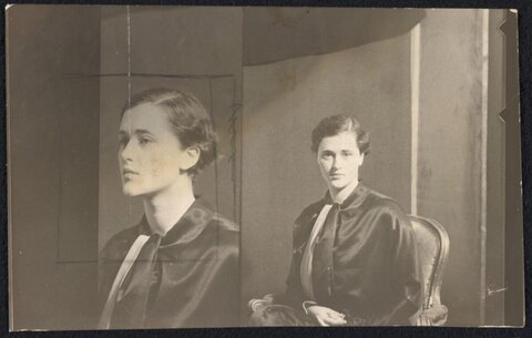 Vintage Double Portraits of a Woman