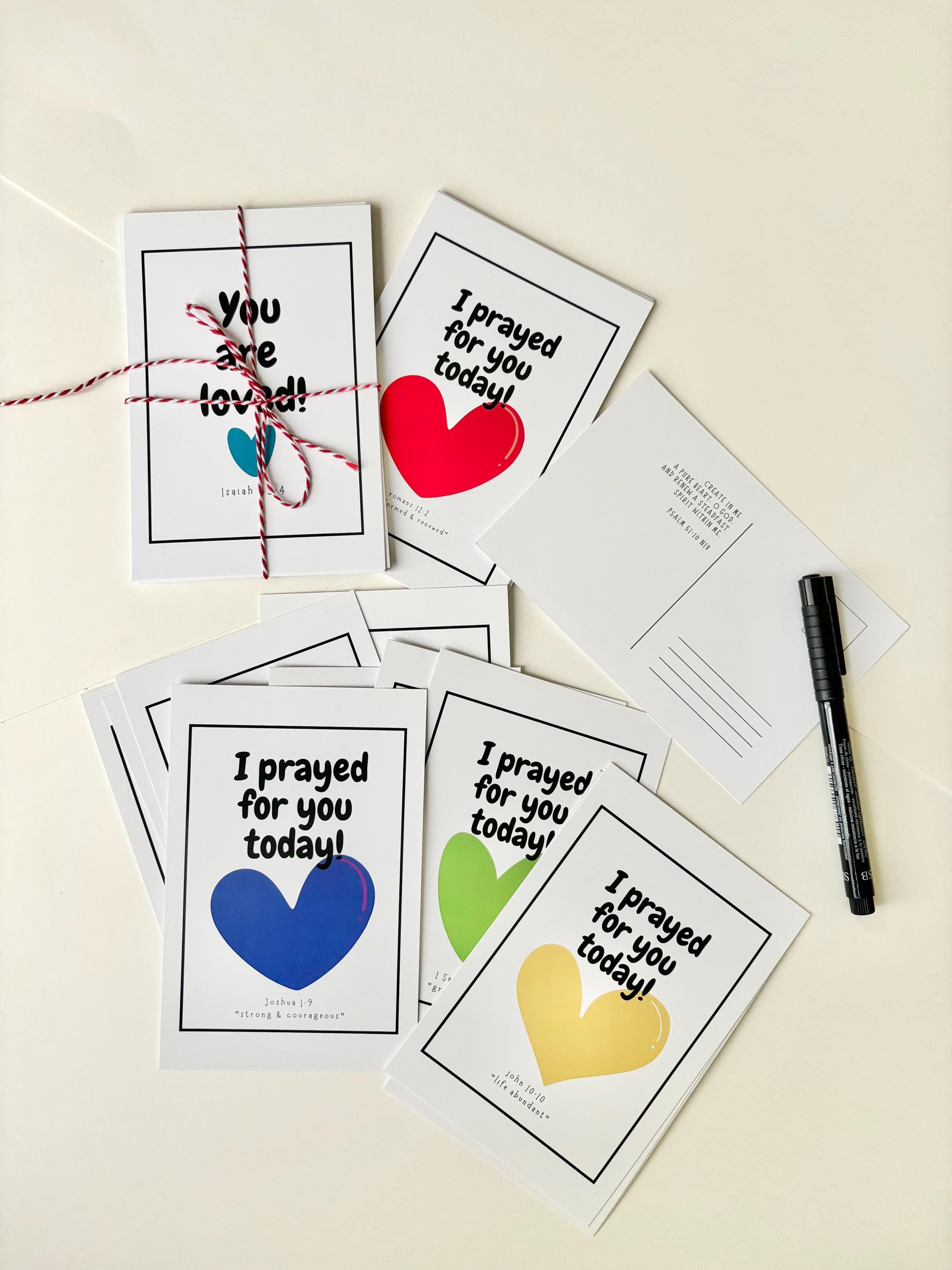 Encouraging Christian Postcards Set