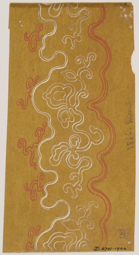 Ornamental Textile Pattern Sketch