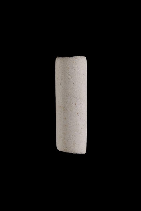 White Cylindrical Stone Object