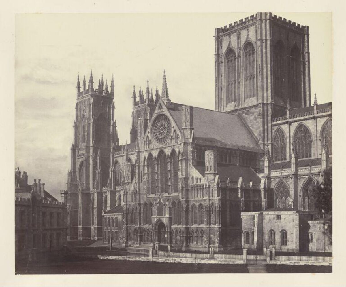 Vintage View of Gothic Cathedral
