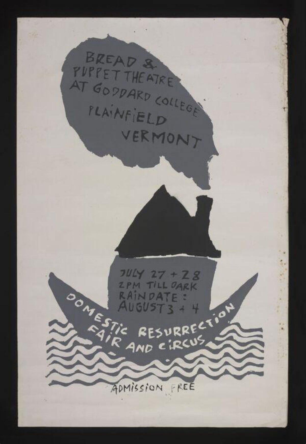 Bread & Puppet Theatre Event Poster