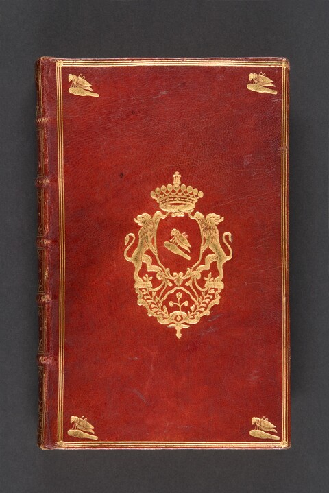 Antique Gilt Armorial Book Cover